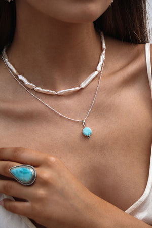 Awaken Larimar Necklace